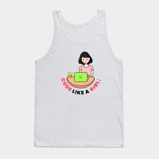 Code Like A Girl Tank Top